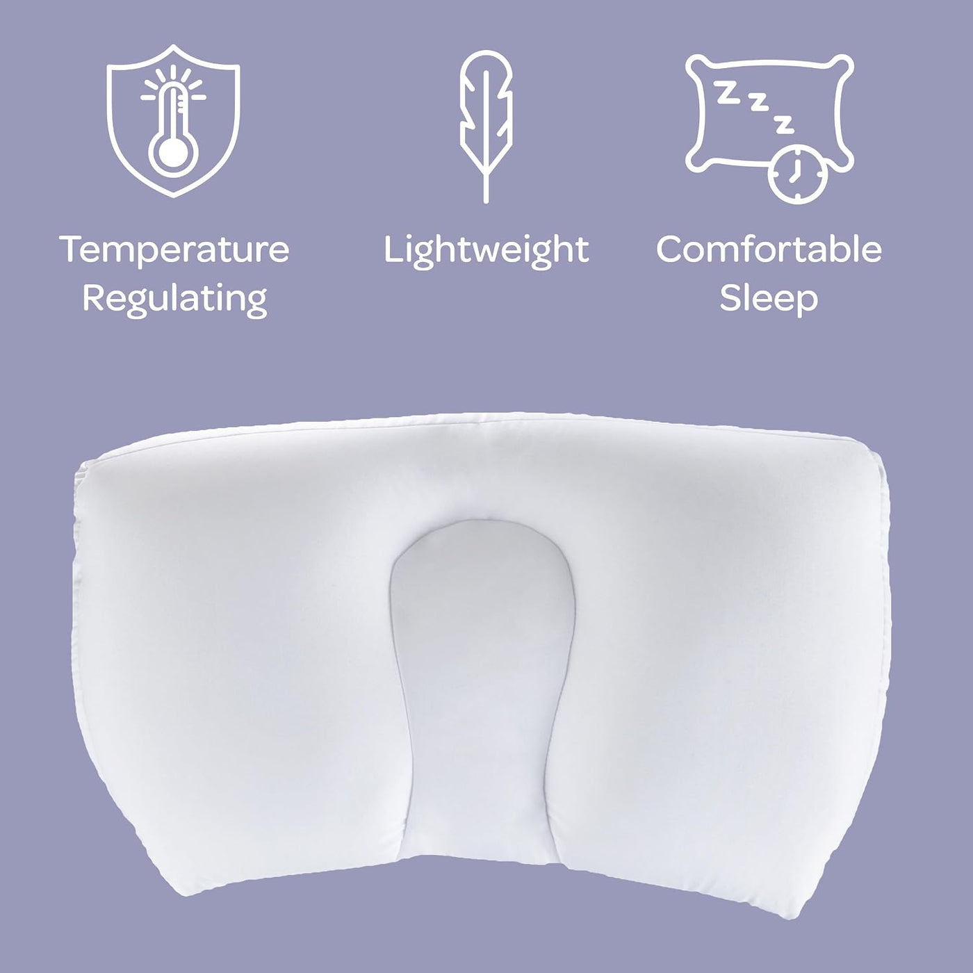 Bluestone Almohadas de cuello de microcuentas para dormir, color bl...