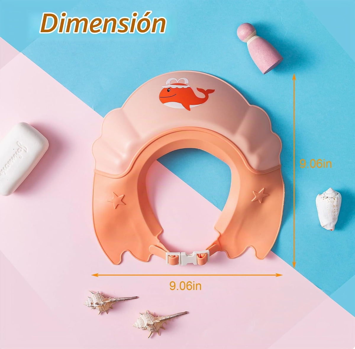Gorro de baby shower, gorro de ducha para niños, sombrero de visera...