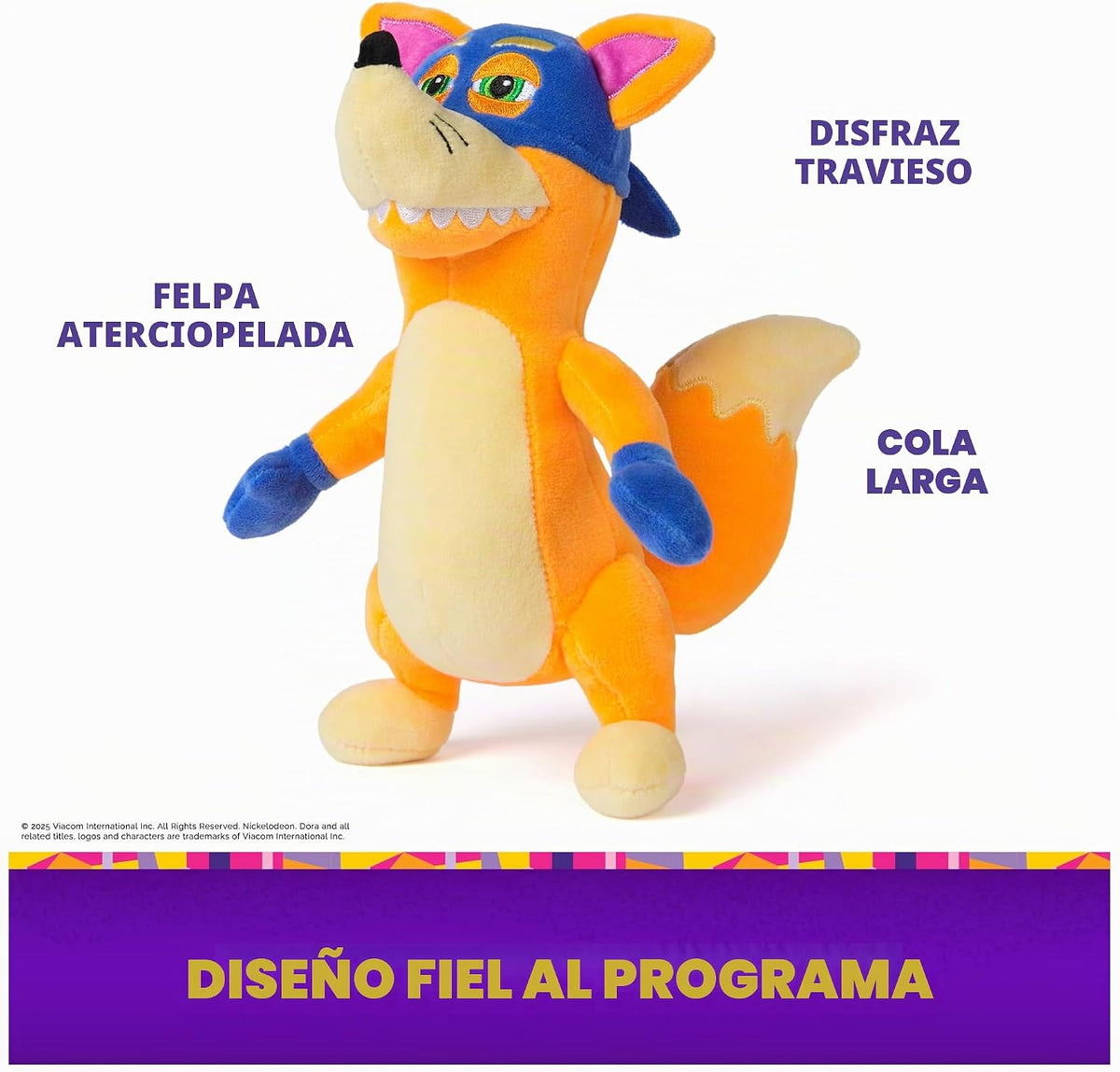Dora Zorro de peluche oficial de Swiper, juguetes educativos, jugue...