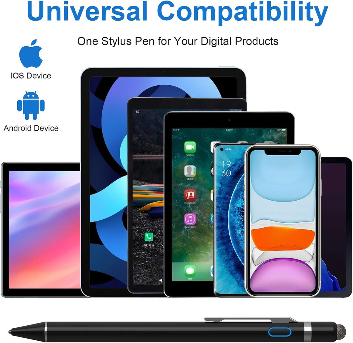 Lápiz óptico para iPad y Apple Pencil alternativo, lápiz óptico act...