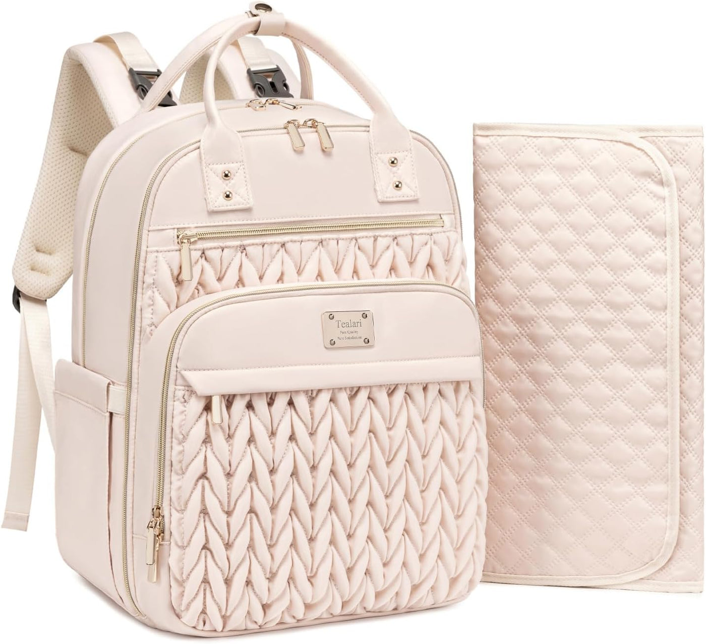 Tealari Mochila para pañales, elegante bolsa de pañales para bebé,...