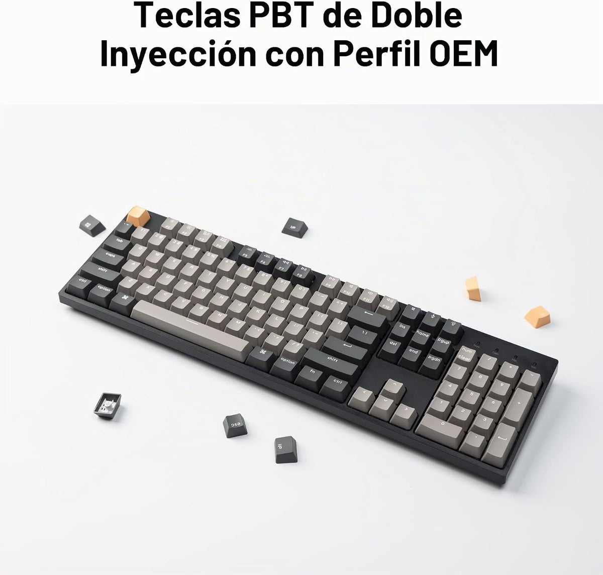 Keychron C2 Pro Teclado mecánico personalizado con cable Diseño de...