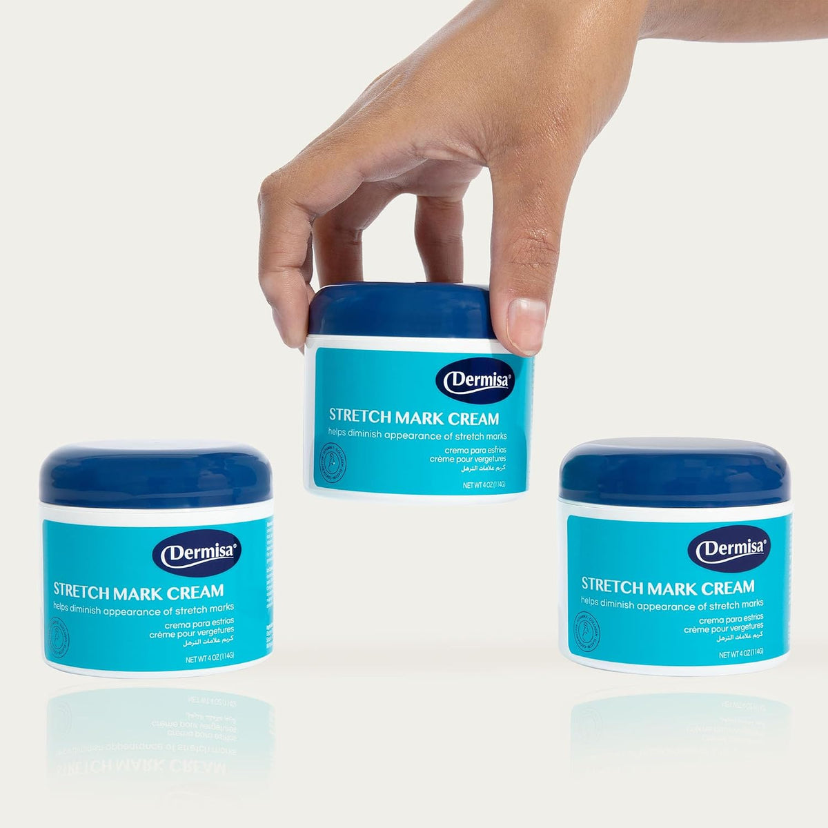Dermisa Crema para estrías y cicatrices con manteca de cacao, colág...