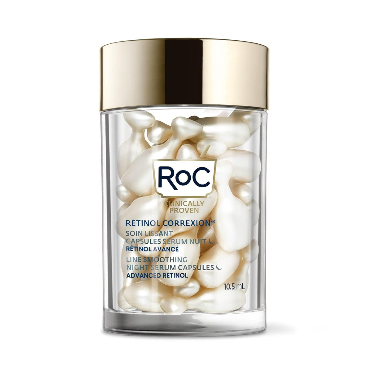 RoC Retinol Correxion Line - Cápsulas de suero de noche suavizante,...