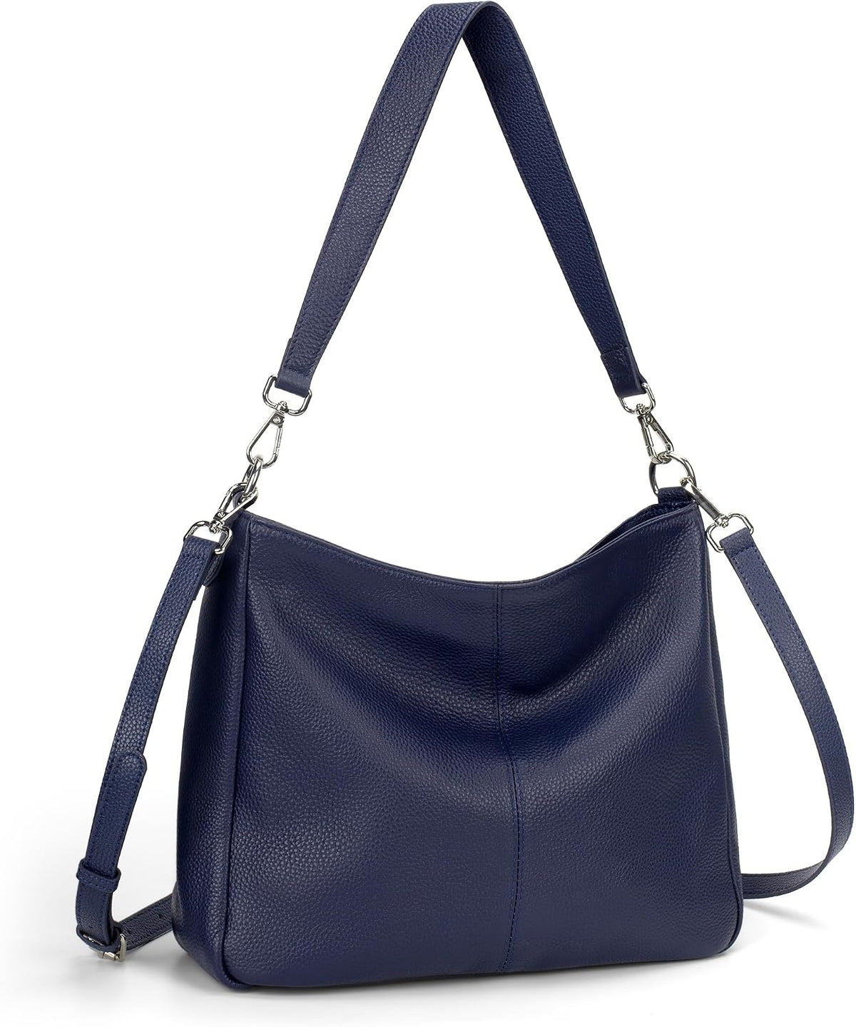 befen Bolso Hobo de cuero genuino para mujer, bolso de hombro para...