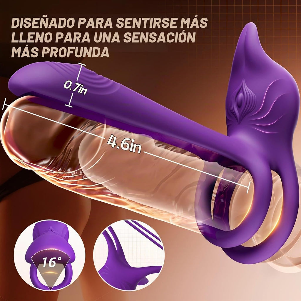 Anillo vibrador para pene en parejas - MOOLIGIRL anillo vibrador do...