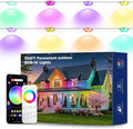 MILADALED Cadena de luces LED inteligentes RGB+IC permanentes para...