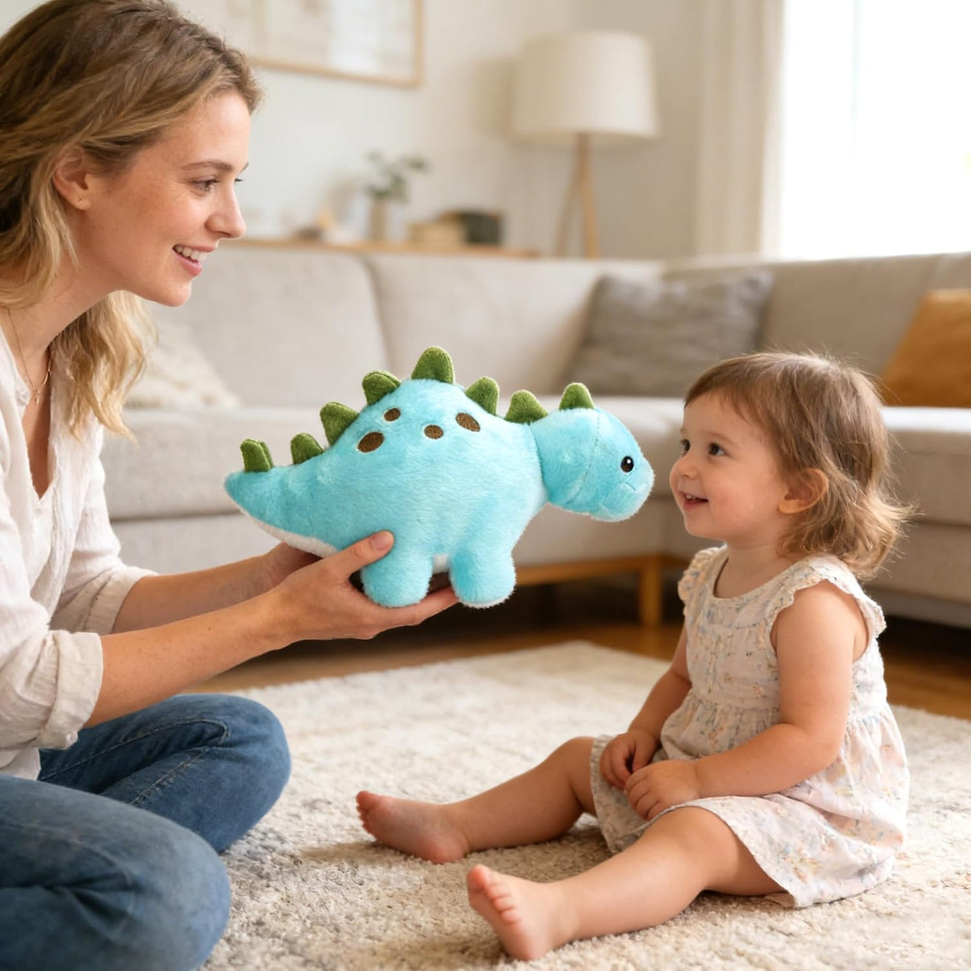 BenBen Animal de peluche de dinosaurio, juguetes de peluche de dino...
