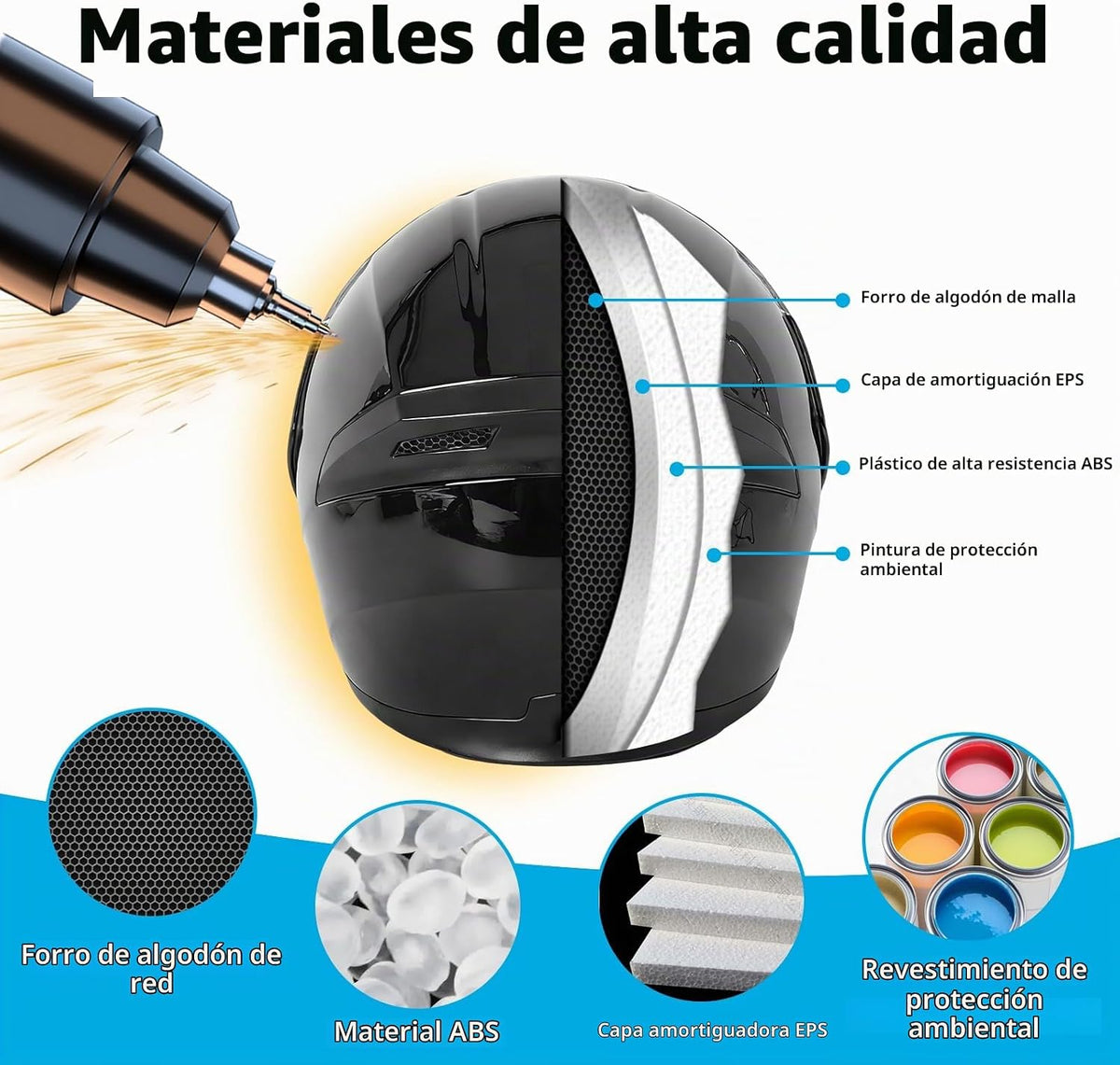 Casco de motocicleta Bluetooth modular, NVSIO, con aprobación DOT F...