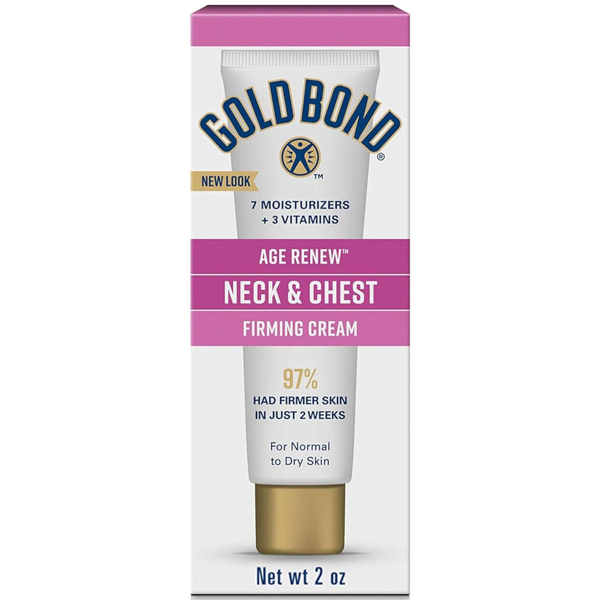 Gold Bond Crema reafirmante para cuello y pecho, 2 onzas (paquete d...