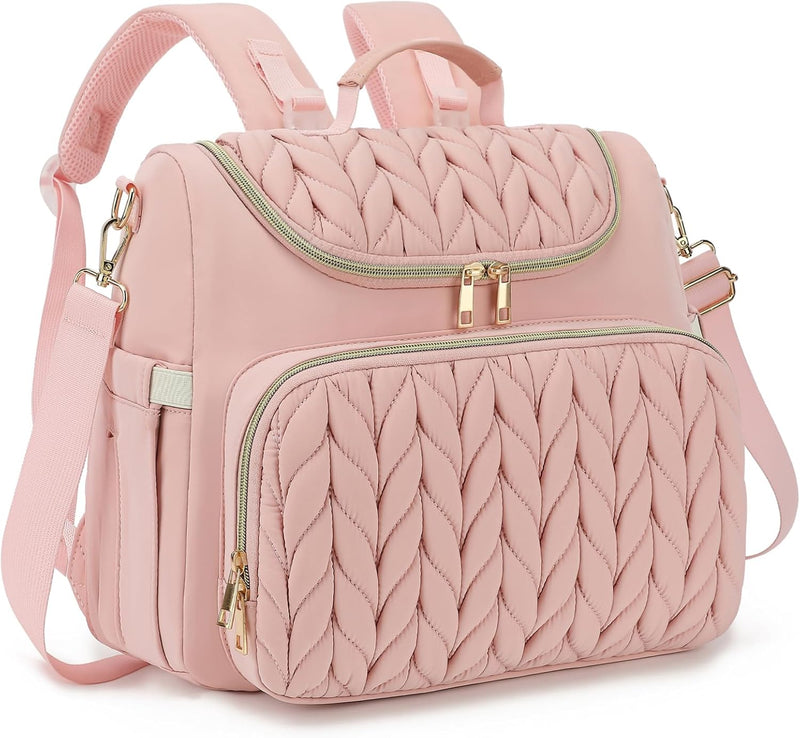 Bevkois Mochila pequeña para pañales acolchada, mini bolsa cruzada...