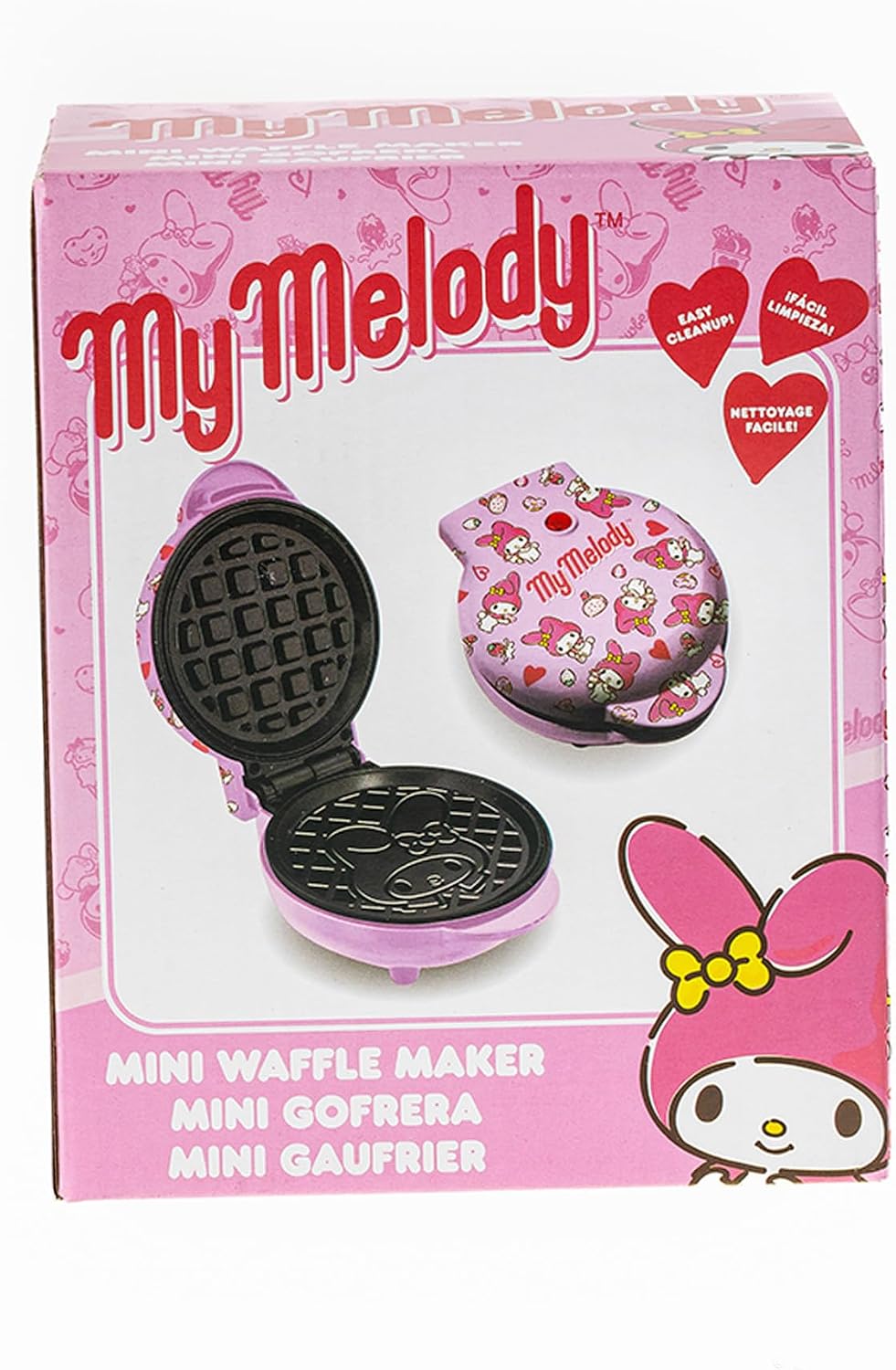 Uncanny Brands - Mini gofrera Hello Kitty My Melody - Cocina con tu...