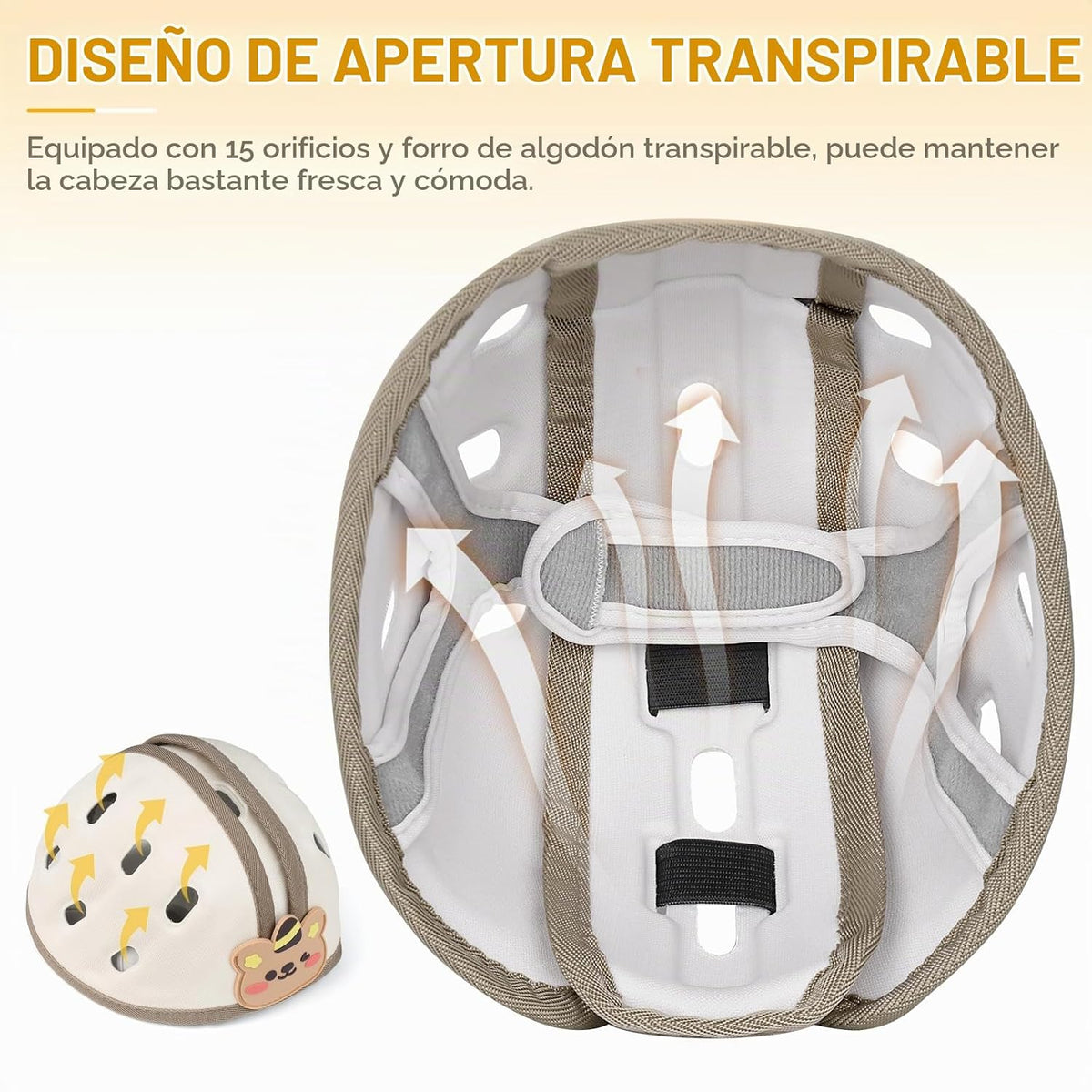 Protector de cabeza de bebé, casco infantil para gatear y caminar d...