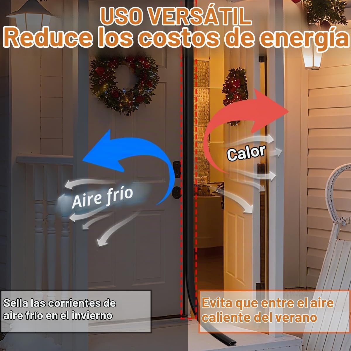Tira de sellado de puerta de goma negra en forma de D, tira de sell...