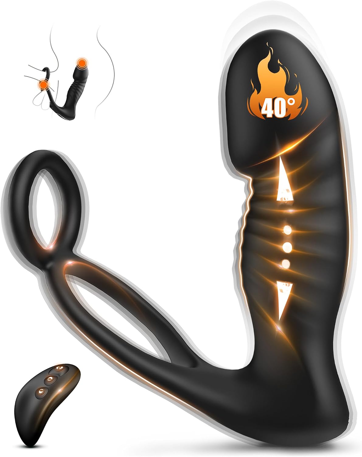BEISAR - Vibrador de cuentas anales, juguete sexual masculino para...