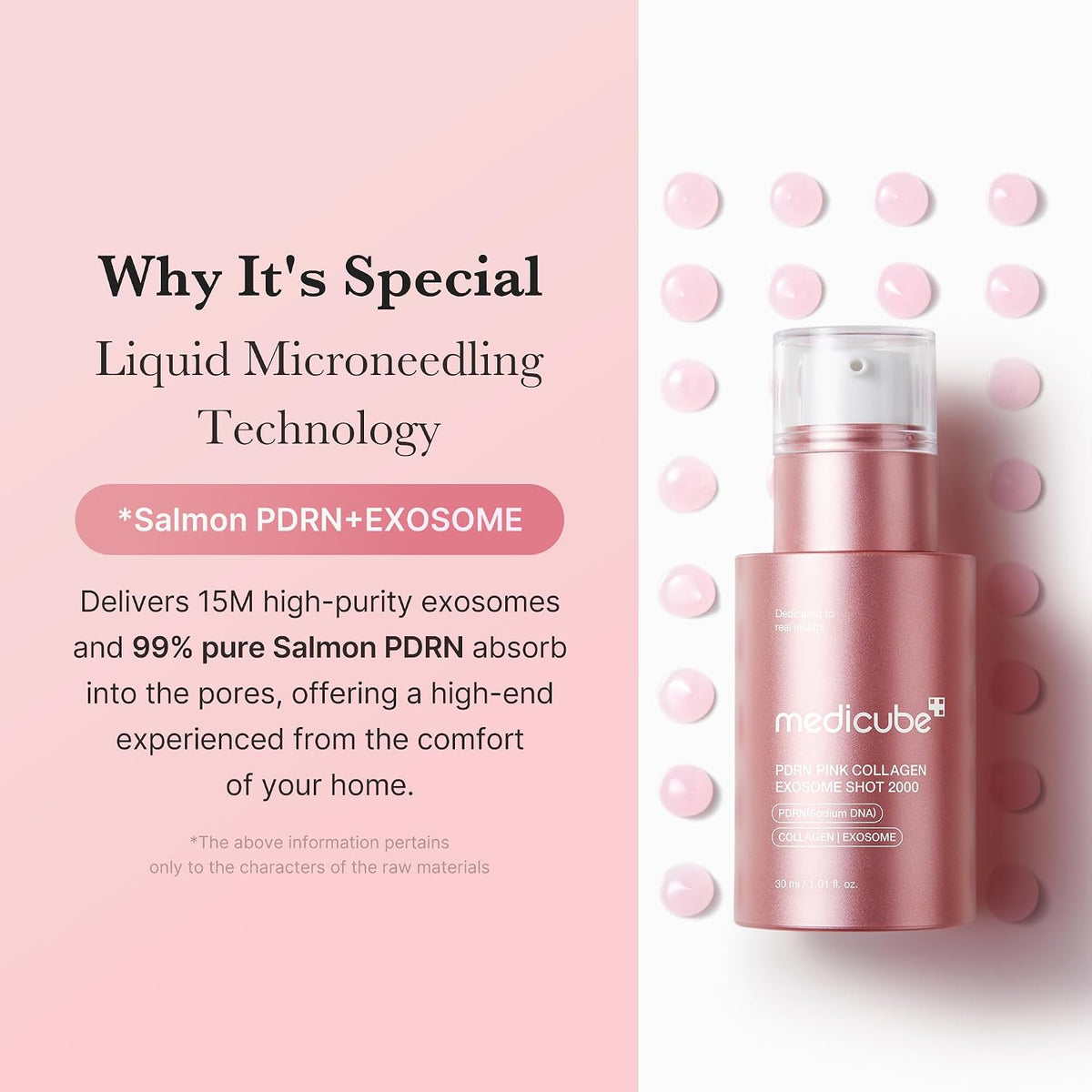 medicube Exosome Shot PDRN Pink Collagen 2000 PPM Suero facial de e...