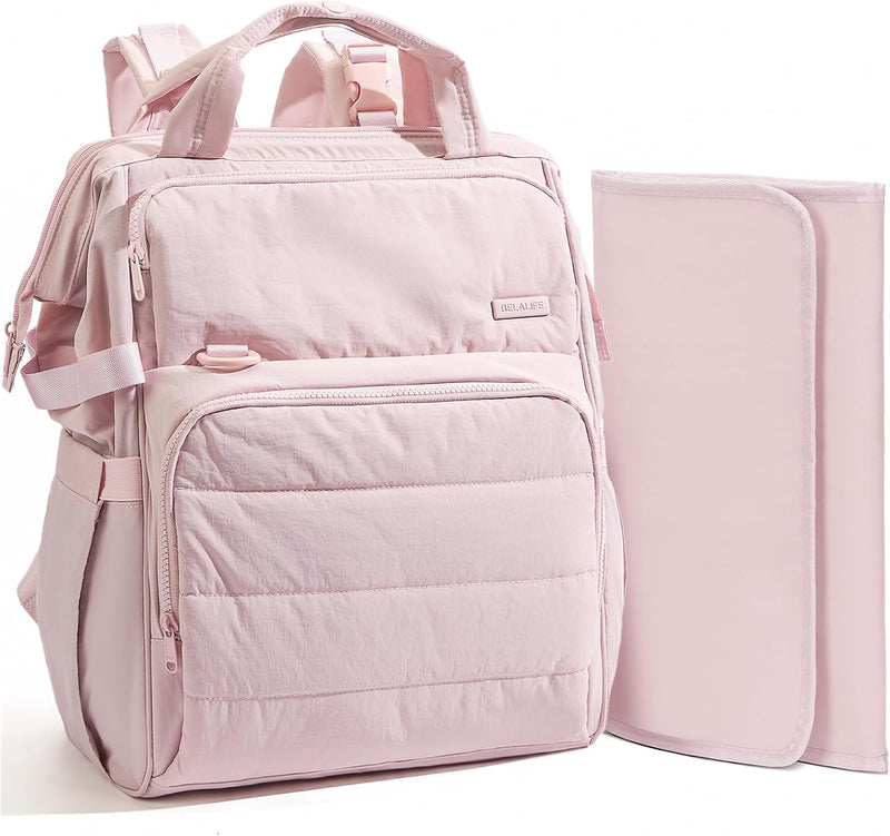 BELALIFE Mochila para pañales con cambiador, organizador para el cu...
