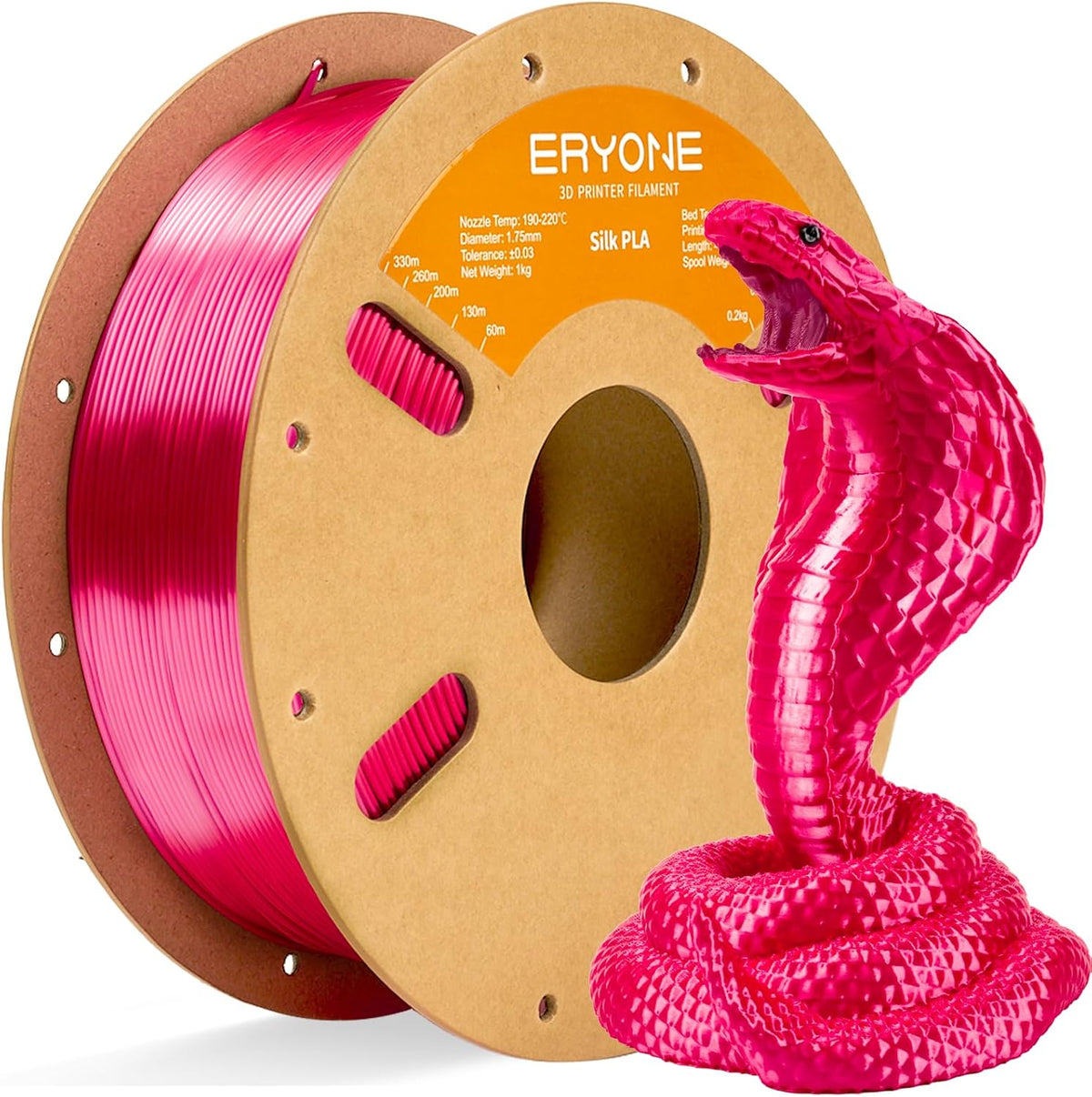 ERYONE Filamento de ácido poliláctico sedoso para impresora 3D, 1.7...