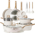 CAROTE Juego de 21 ollas y sartenes, juegos de utensilios de cocina...