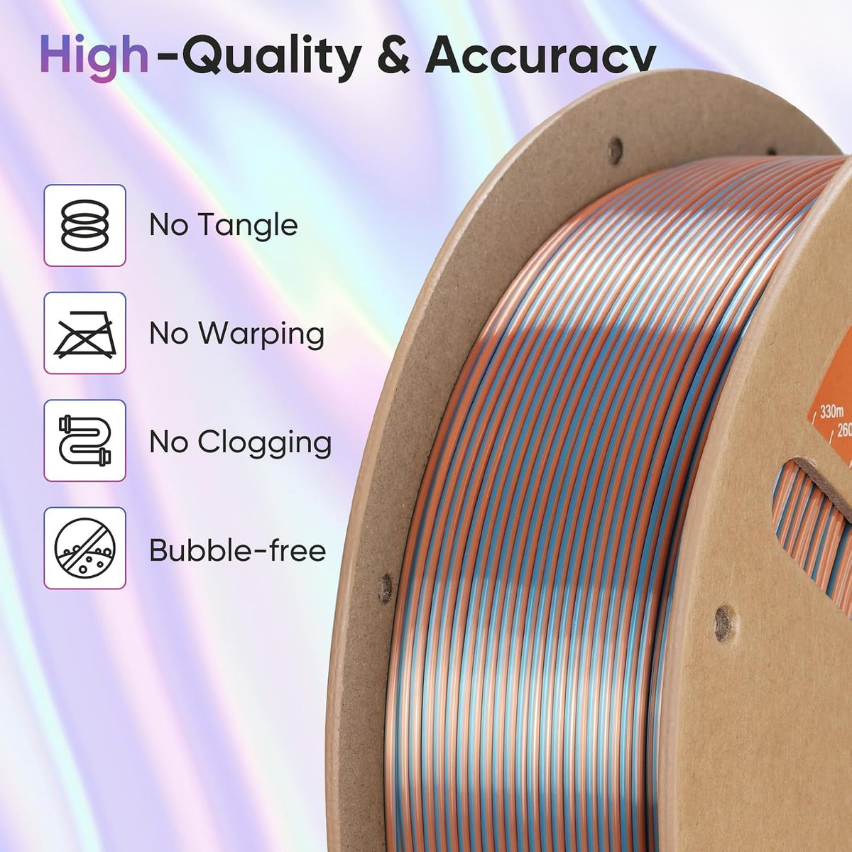 ERYONE HS Seda de Cuatro Colores Filamento PLA para Impresora 3D de...