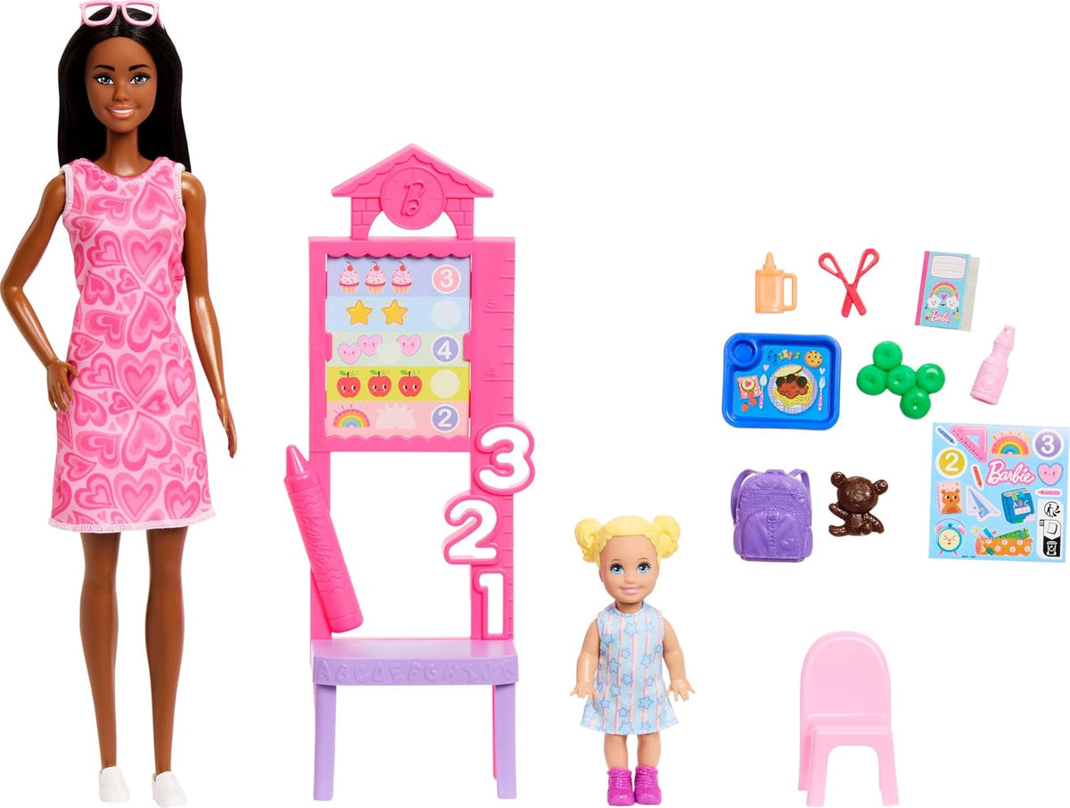 Muñeca Barbie Careers Teacher y juego temático | Muñeca de moda par...