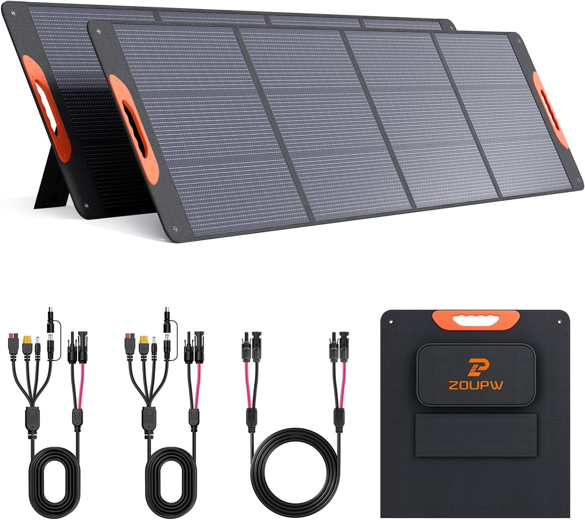 Panel solar portátil ZOUPW 440W (2x220W) tipo N 16BB para central e...