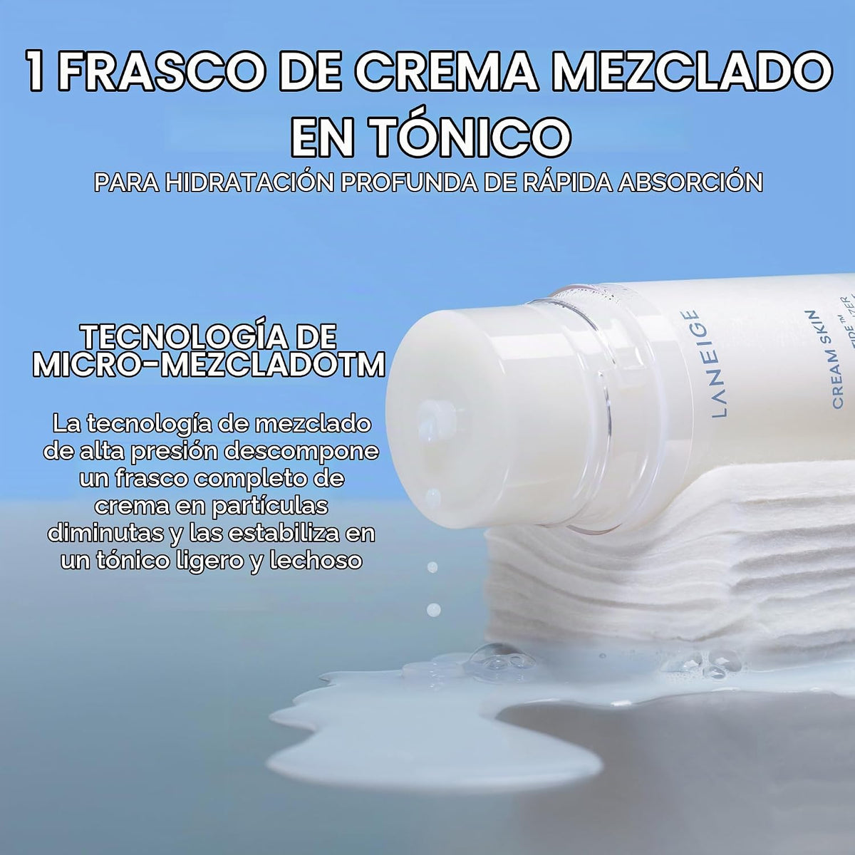 LANEIGE Tónico e hidratante para la piel en crema: Tóner lechoso co...