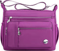 MINTEGRA Bolso de mano de hombro para mujer, espacioso bolso cruzado con múltiples bolsillos, bolso de mano a la moda con asa superior, L