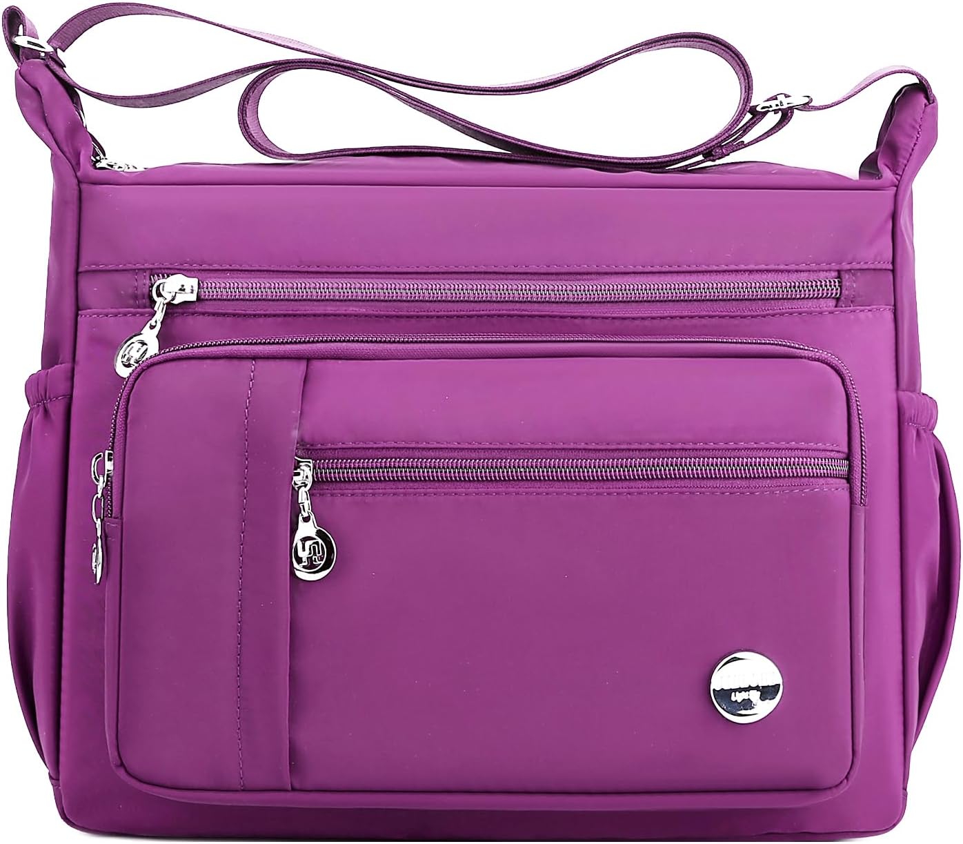 MINTEGRA Bolso de mano de hombro para mujer, espacioso bolso cruzado con múltiples bolsillos, bolso de mano a la moda con asa superior, L