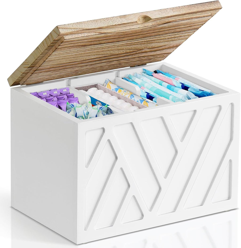 Soporte para tampones para decoración de baño, organizador de produ...