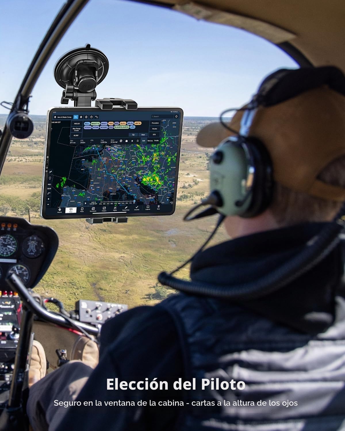 YOOZ Soporte para tablet de cabina de aviación con ventosa [ventosa...