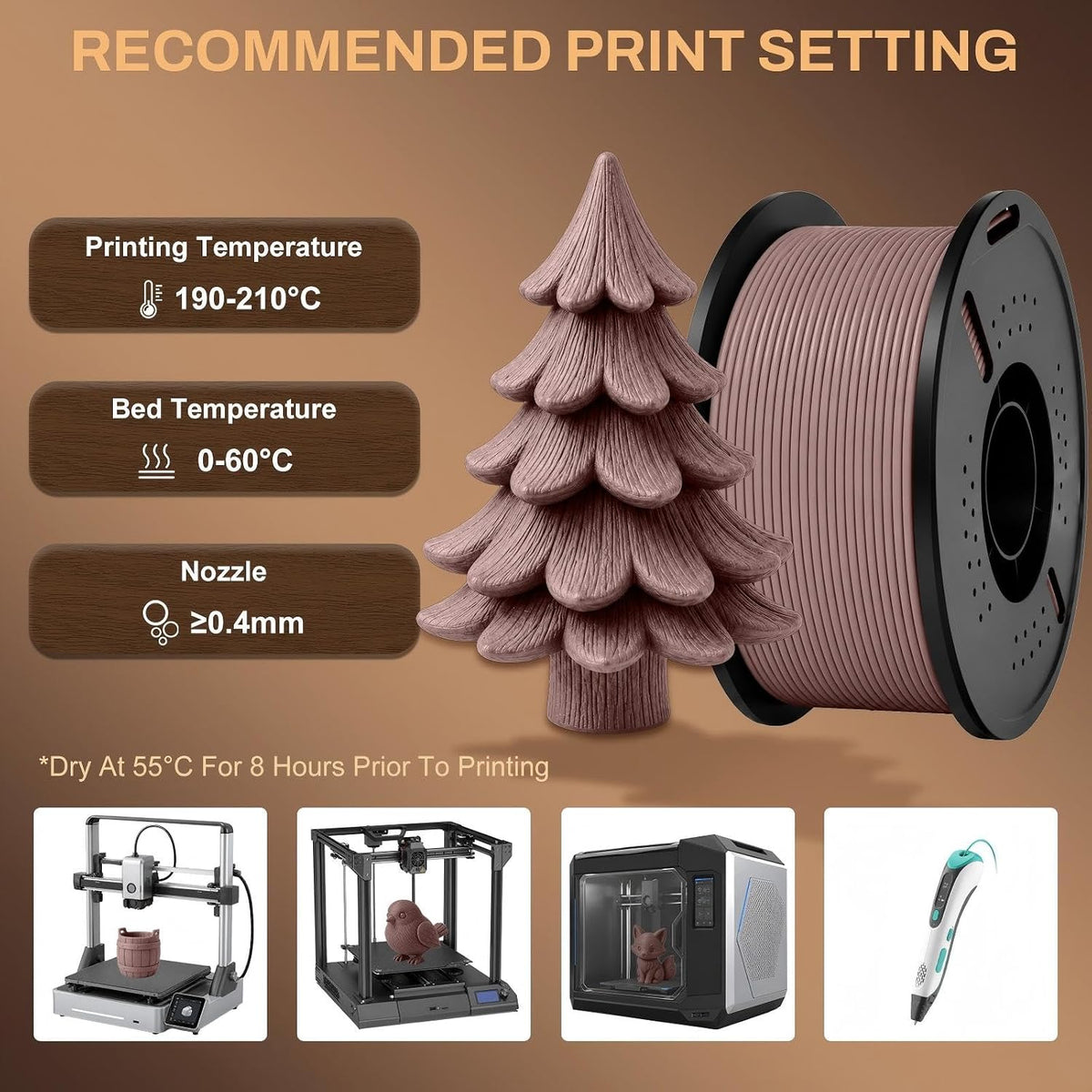 Colourbing - Filamento de impresión 3D PLA-SINGLE32