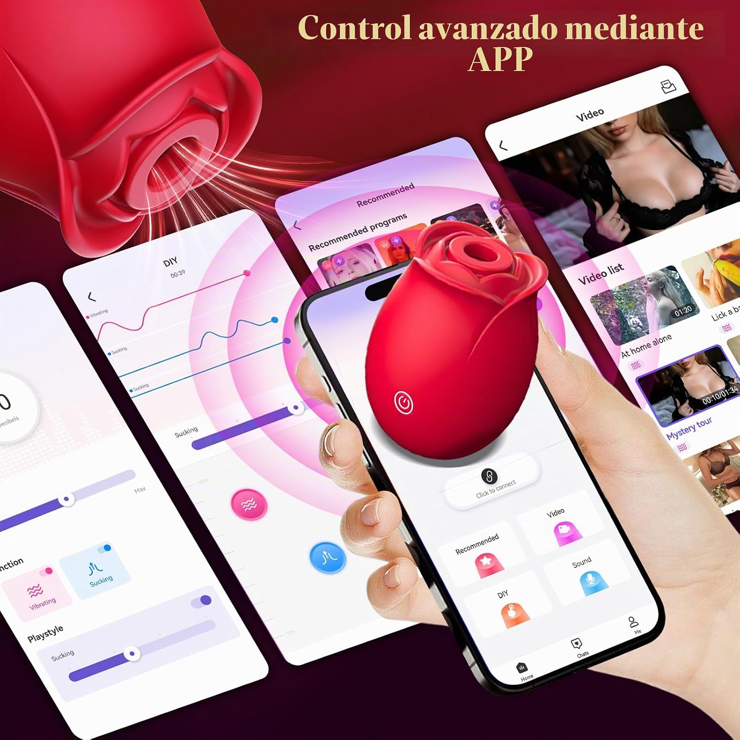 Gasevimo Juguetes para adultos de Rose Toy - Vibrador de juguete se...