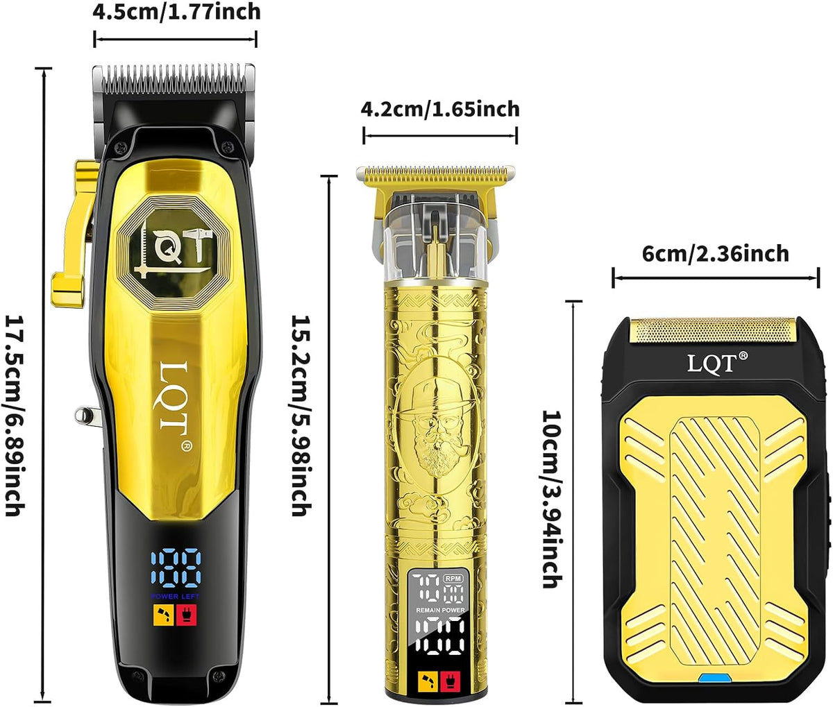 LQT Cortadora de pelo profesional inalámbrica para hombres, juego d...