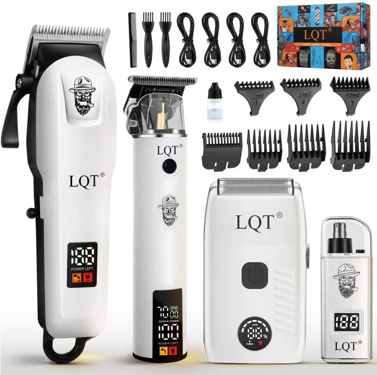 LQT Cortadora de pelo para hombre, recargable, inalámbrica, recorta...