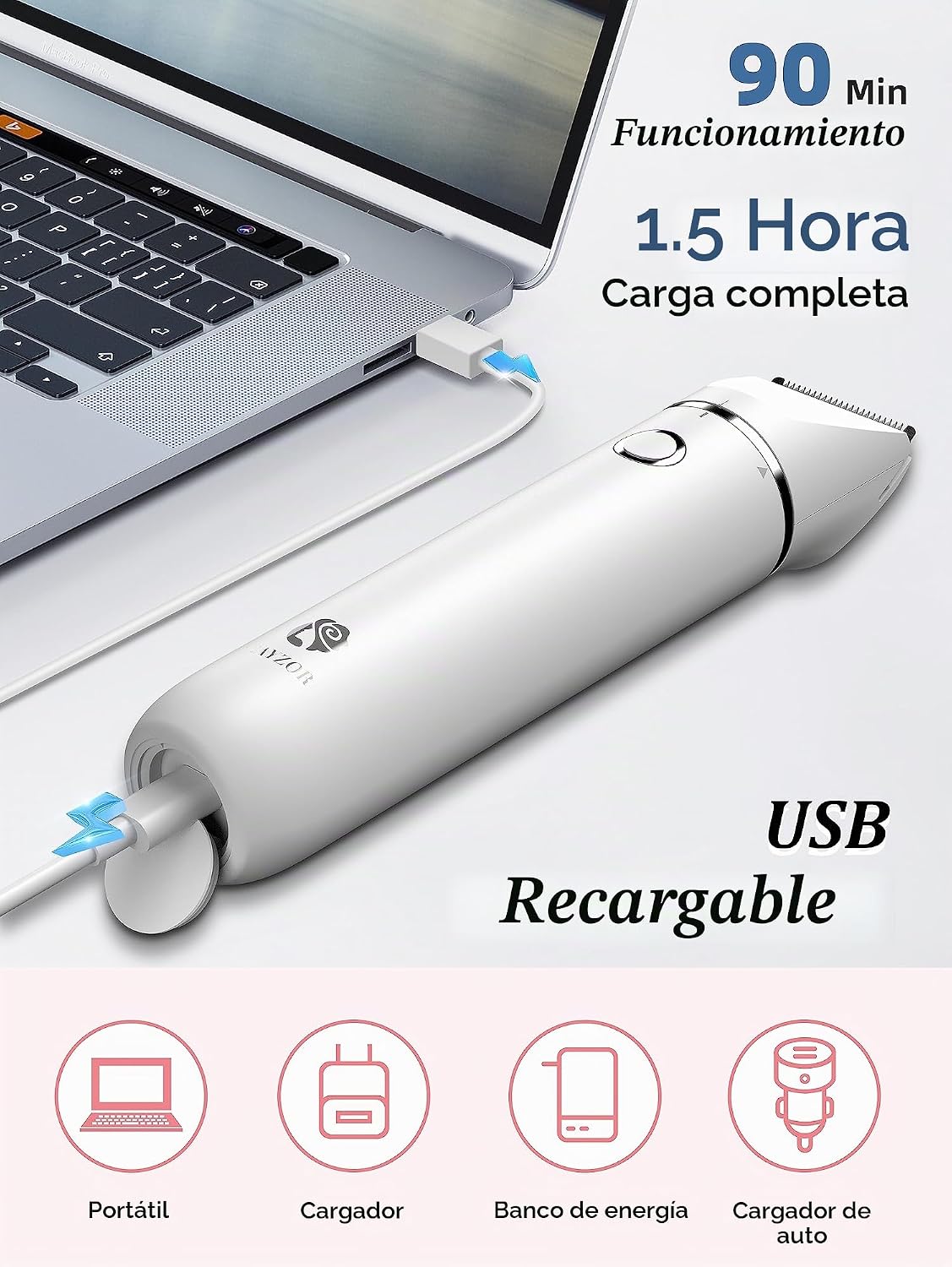 Kit de recortadora y afeitadora de bikini Cayzor para mujer - 2 en...