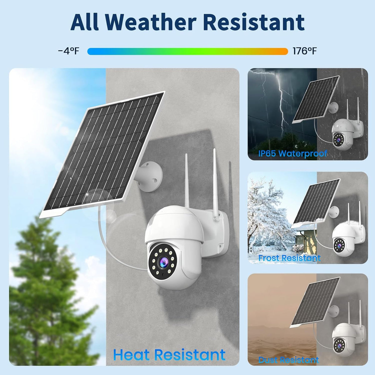 Paquete de 2 paneles solares de 9 W: resistente al agua IP65, carga...