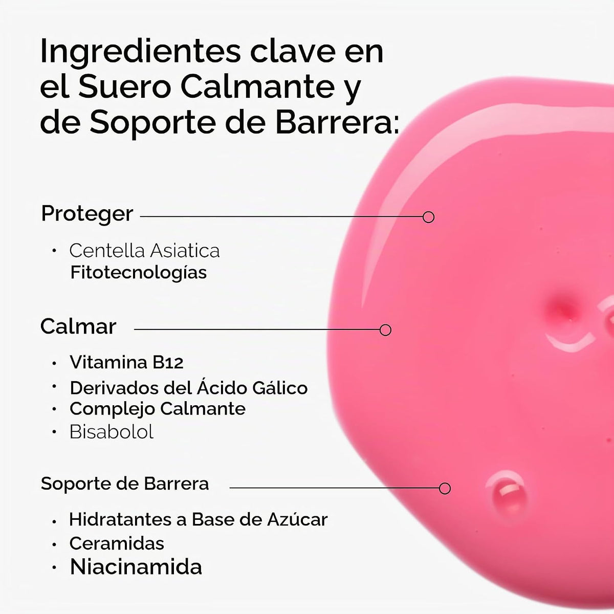 El suero calmante y de soporte de barrera The Ordinary, solución hi...