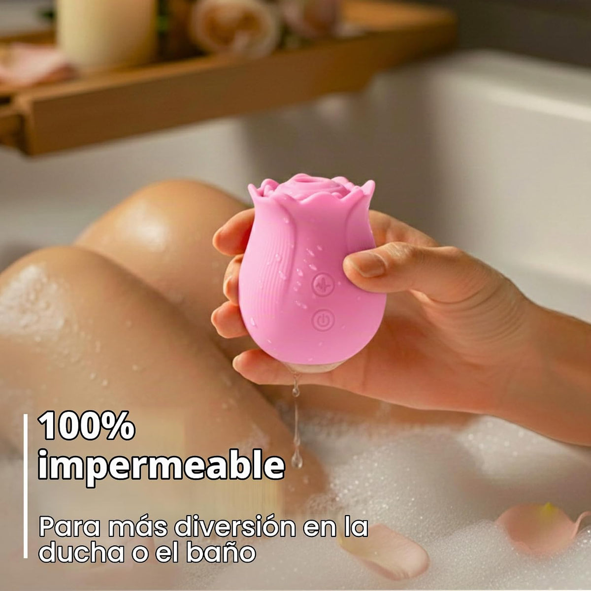 Vibrador de succión de juguete de rosas prémium para mujeres, jugue...