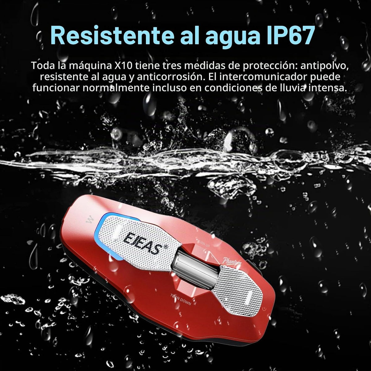 iSunergy X10 - Auriculares Bluetooth para casco de motocicleta, int...