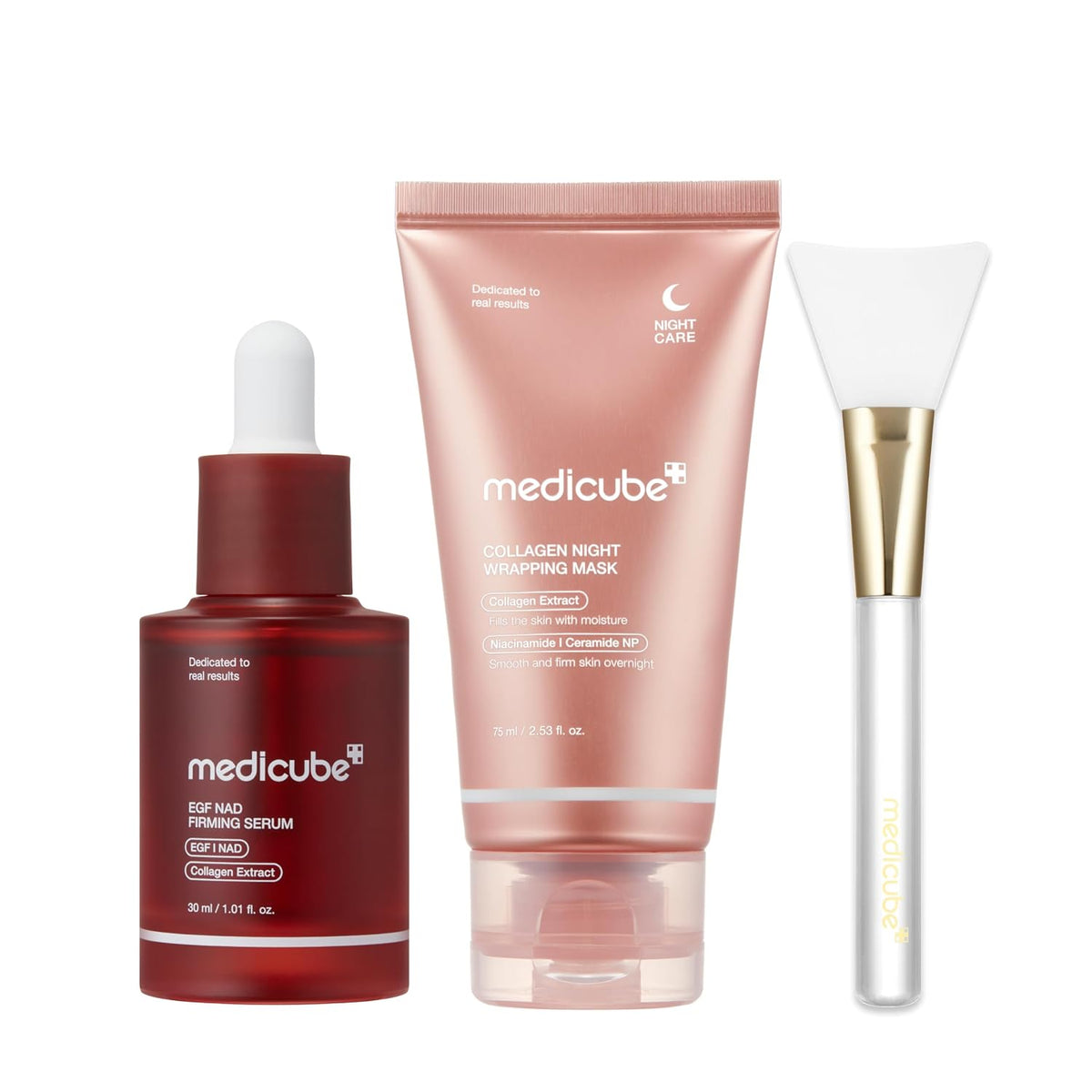 medicube Conjunto reafirmante para cara y cuello durante la noche,...