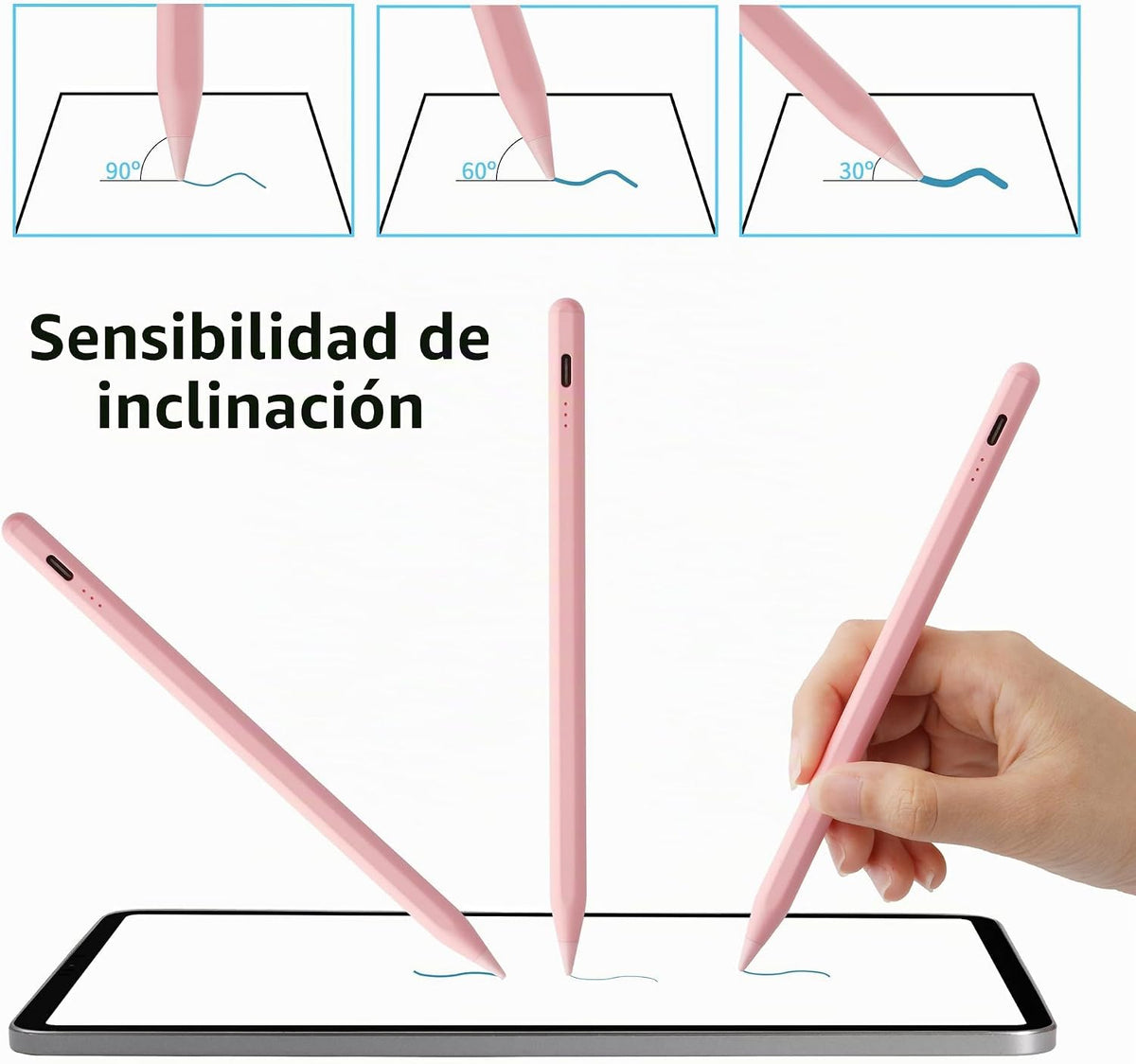 Lápiz capacitivo para iPad A16 11ª 10ª 9ª 8ª 7ª 6ª generación, iPad...