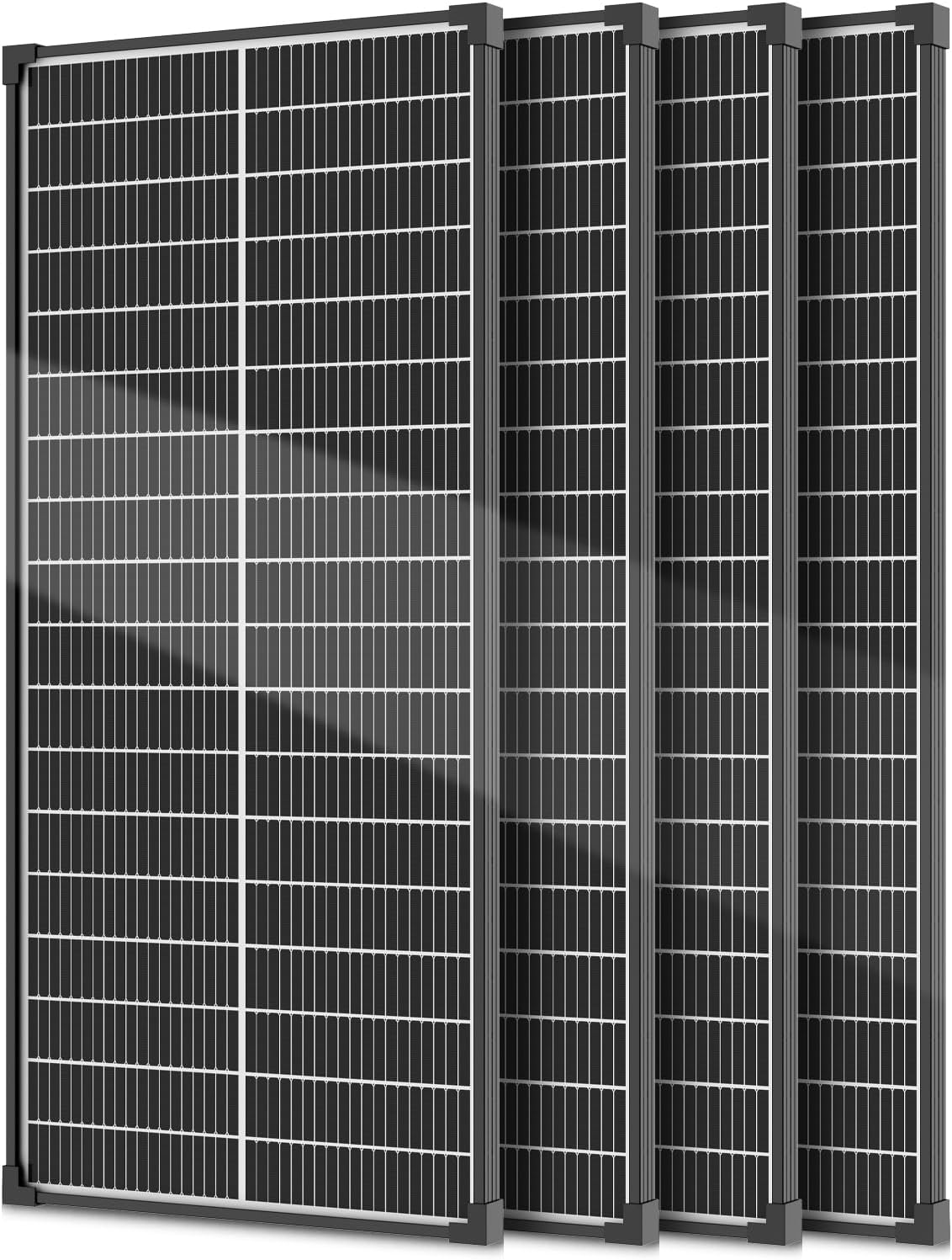 200W 2Pack 100W Paneles Solares Bifaciales 25% Alta Eficiencia N\u2...