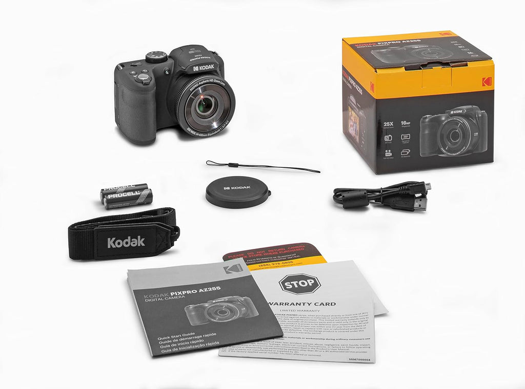 KODAK PIXPRO AZ255 - Cámara digital de 16 MP, zoom óptico de 25x, A...