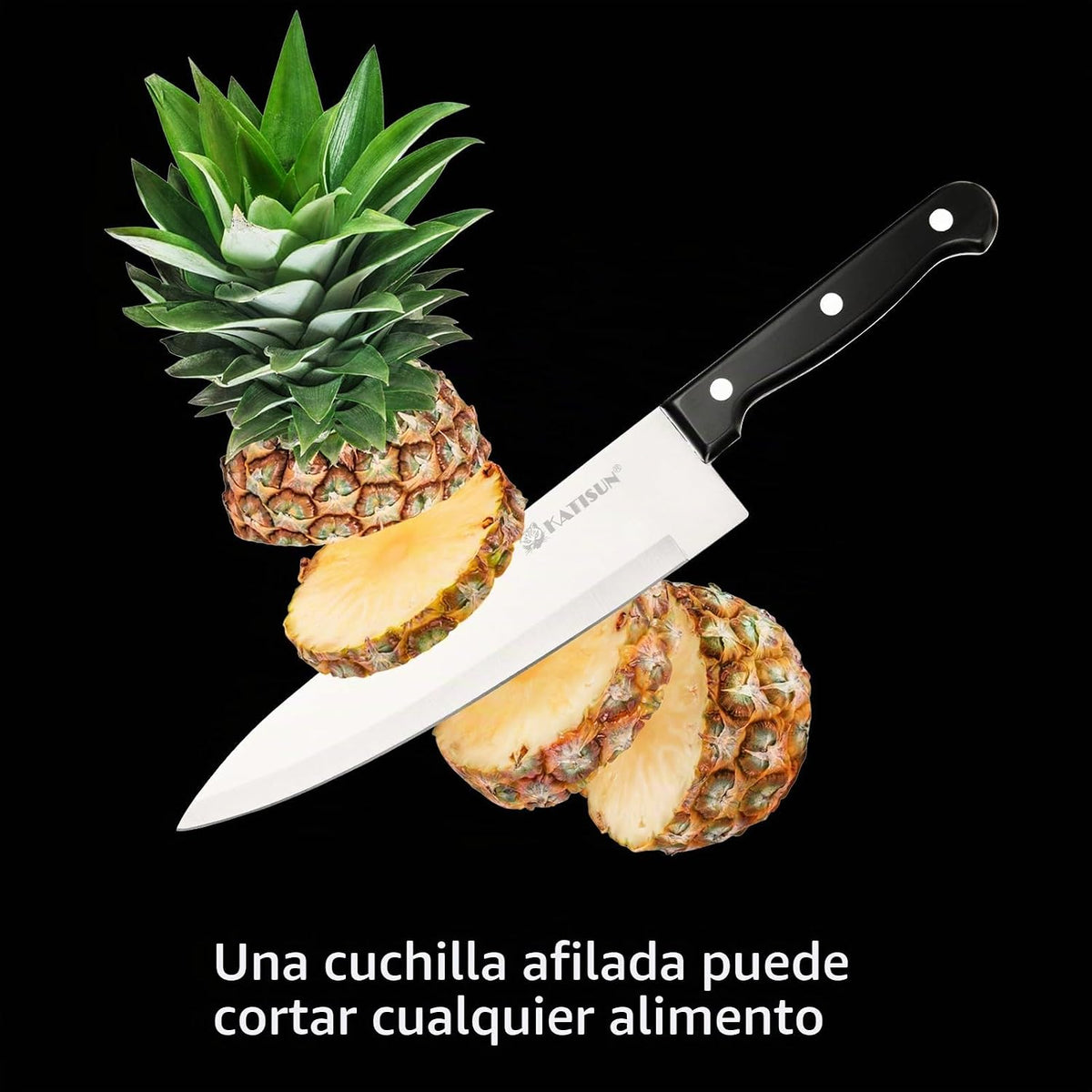 Juego de cuchillos de 19 piezas, acero alemán, duradero y apto para...