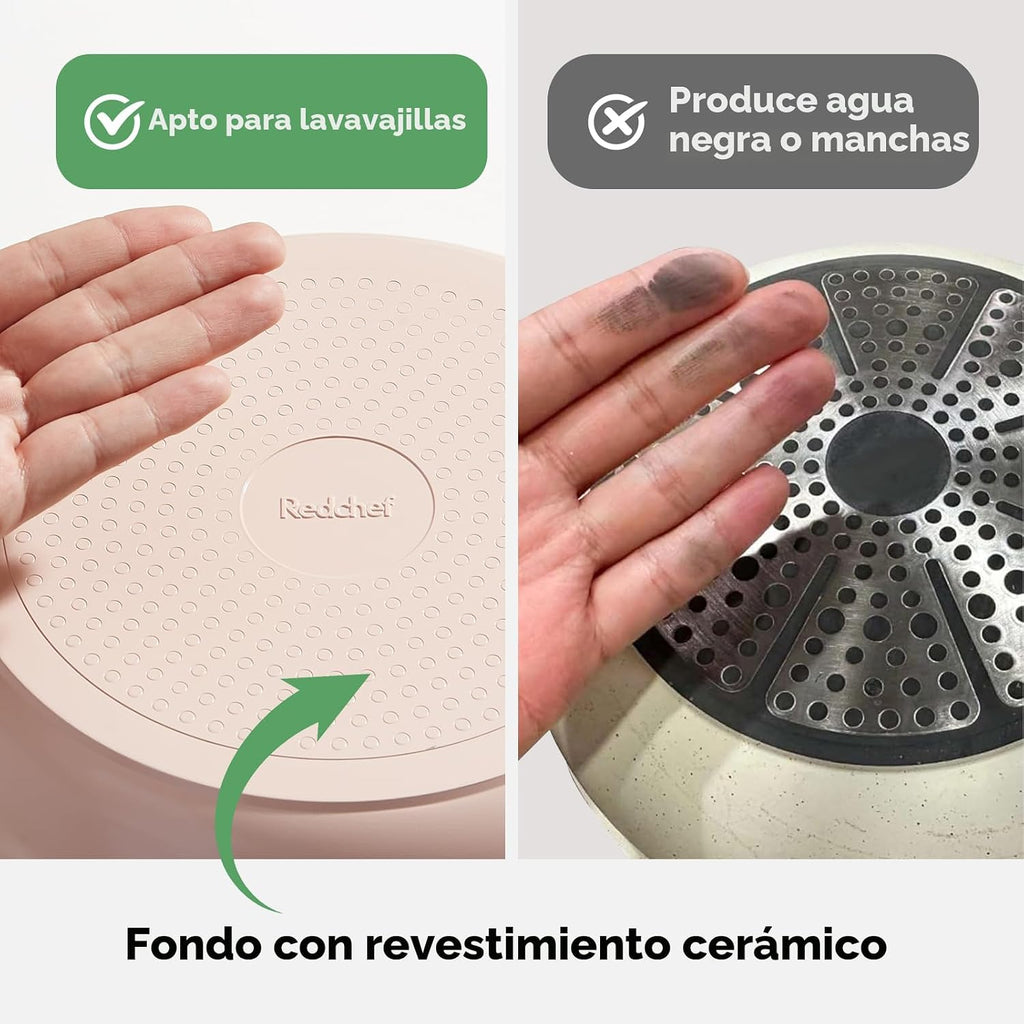 Redchef Juego de sartenes y ollas antiadherentes, juego de utensili...