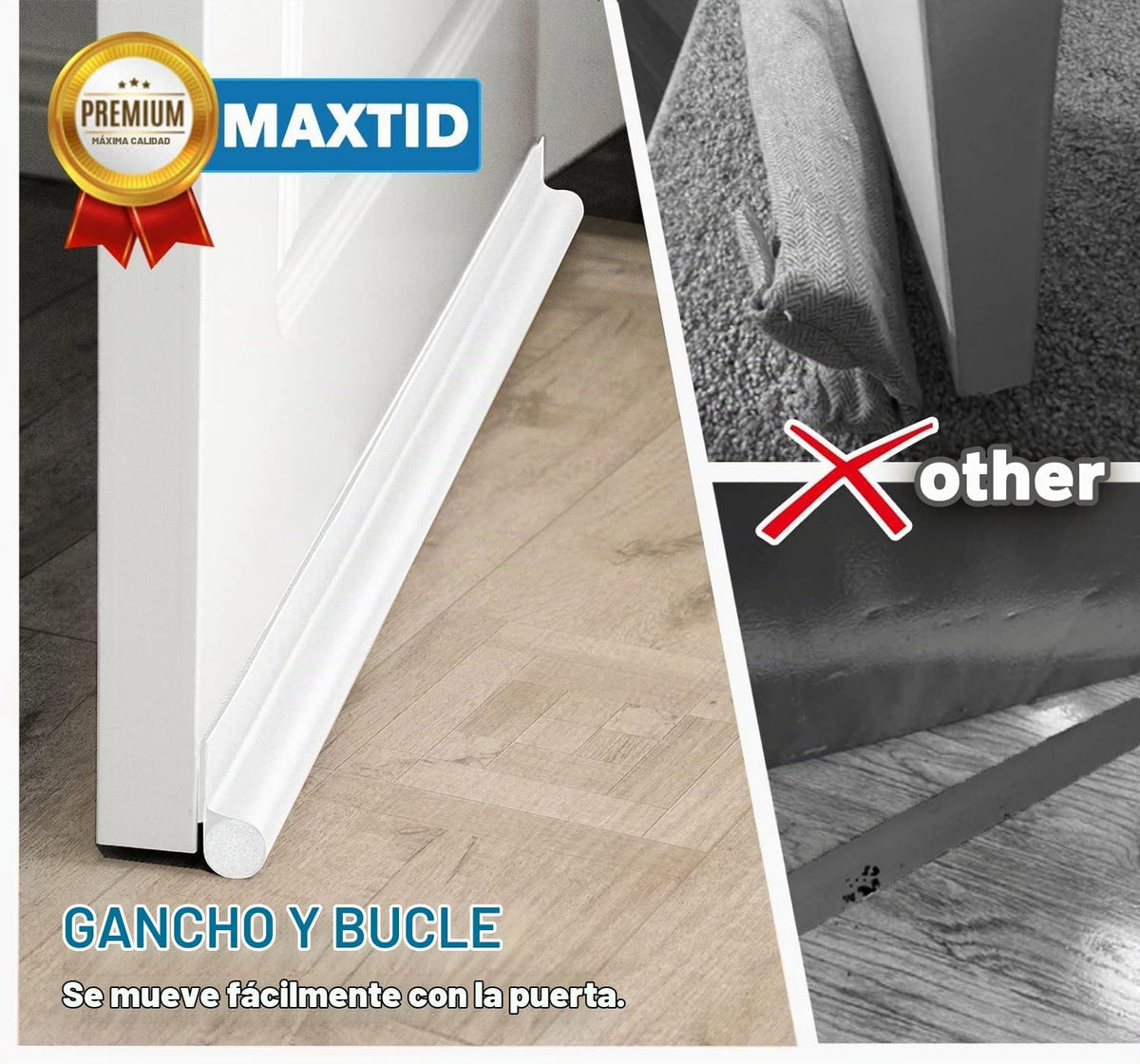 MAXTID Tapón de puerta de 32 pulgadas fácil de instalar, sello de p...