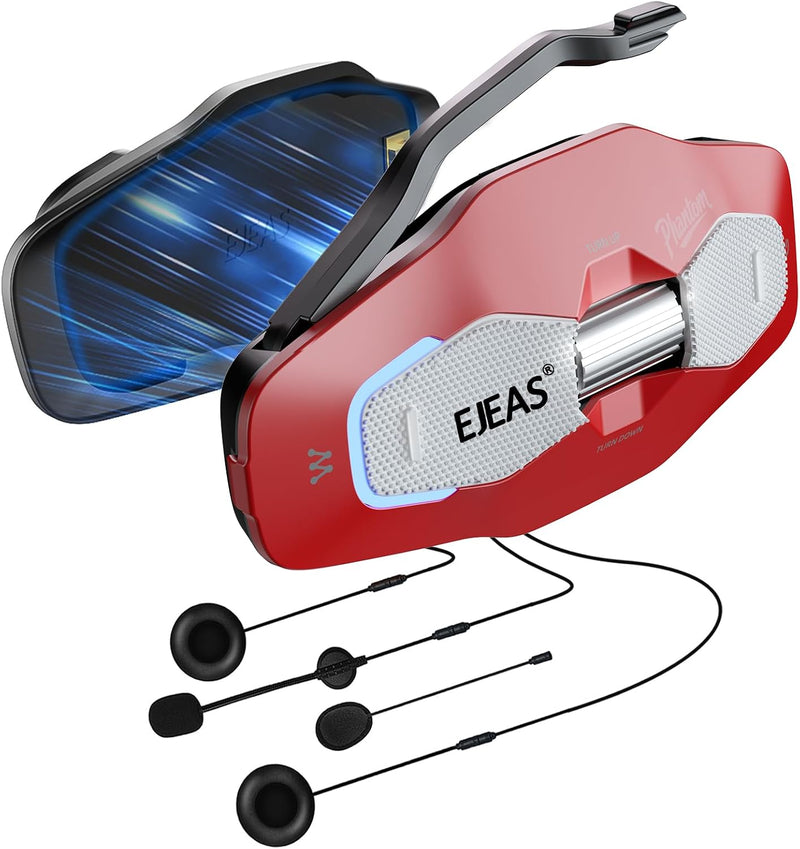 iSunergy X10 - Auriculares Bluetooth para casco de motocicleta, int...
