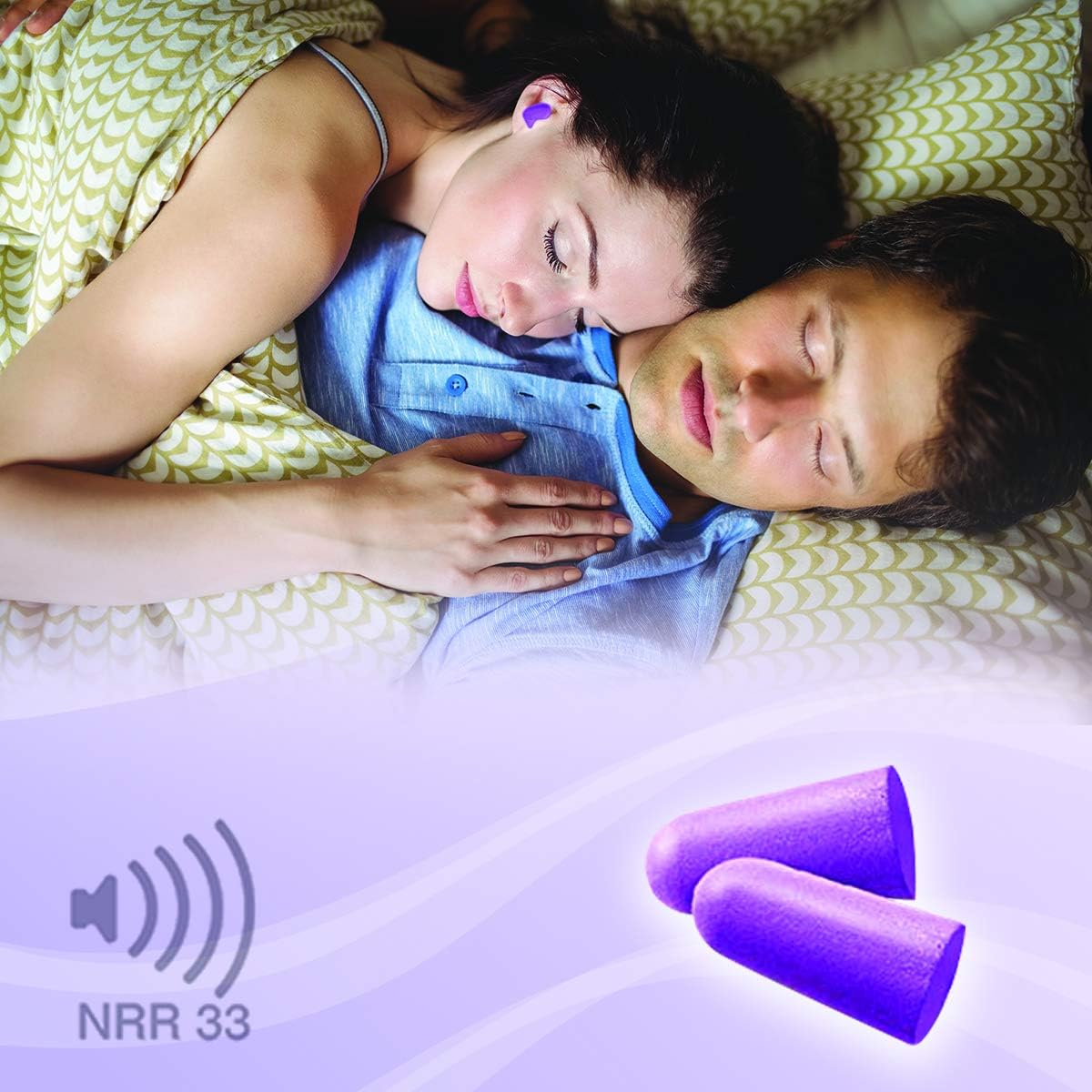 MOLDEX Tapones para los oídos de espuma suave Softies® para dormir,...