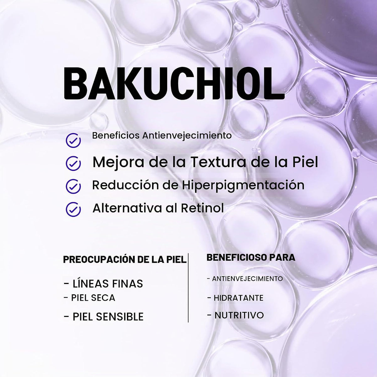 CELDYQUE Suero concentrado 100% puro de volufilina y bakuchiol de 3...
